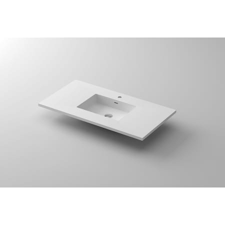 VIVA Stone 42 Matte White, Solid Surface Countertop